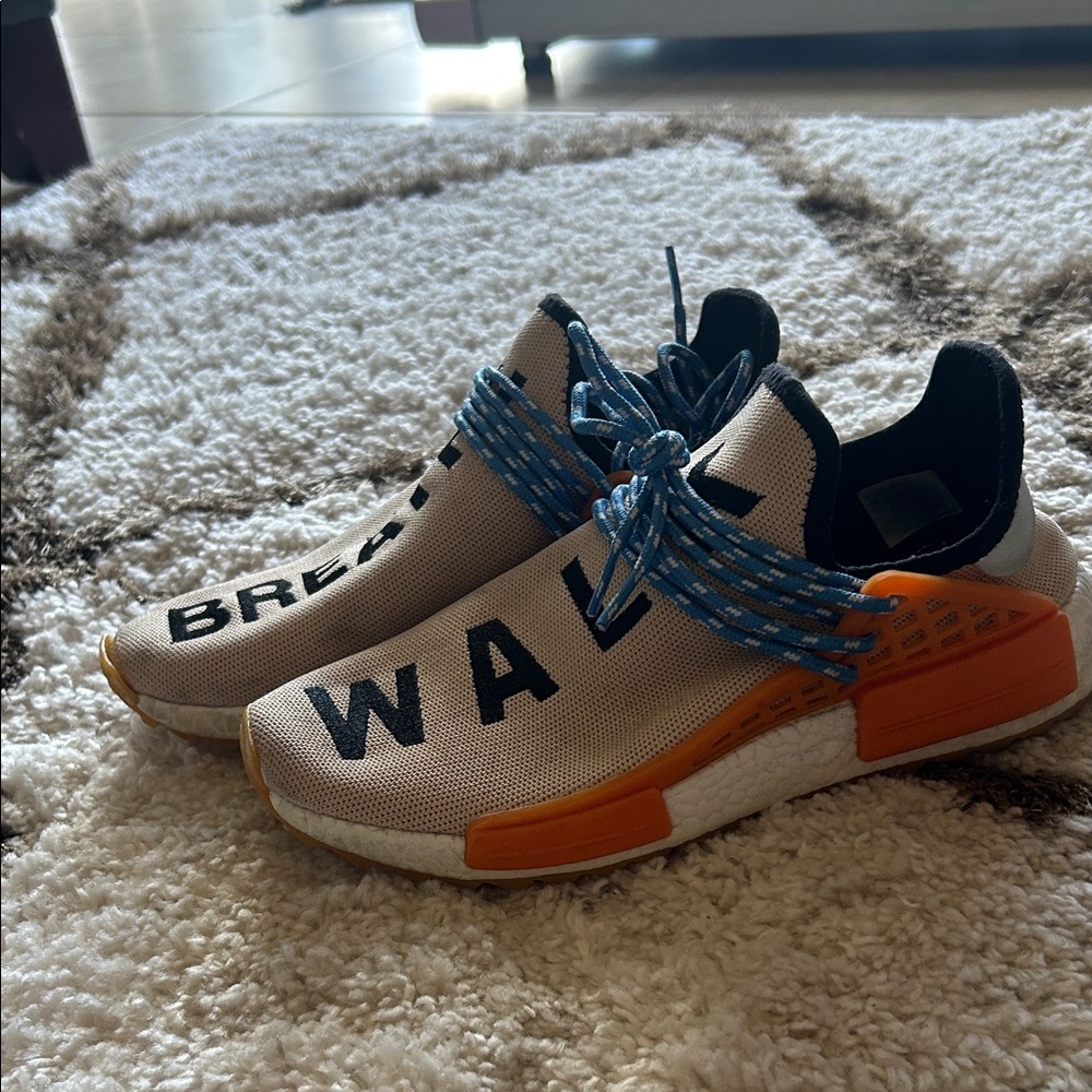 adidas White and Orange Athletic Shoes